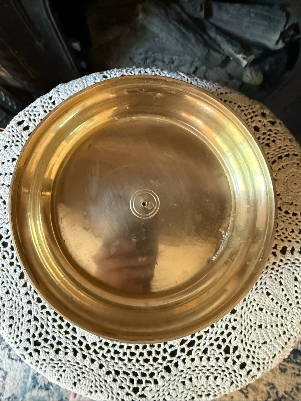 Vintage Brass Decorative Bowl - Bamboo Design Elegant Centerpiece or Accent